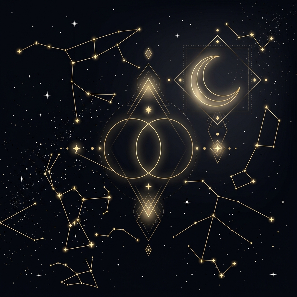 A mystical cosmic alignment of stars and geometry